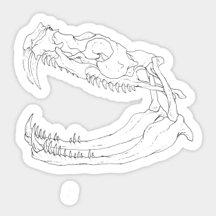 Snake Skull Sticker